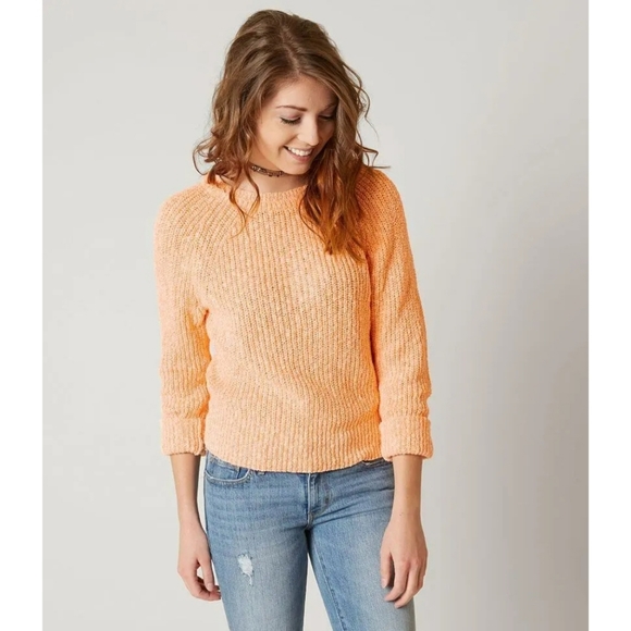 FREE PEOPLE tangerine electric city sweater - Picture 2 of 9
